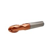 Концевая сферическая фреза 04х8х100 (R2.0) z=2 HRC 55 TiSiN / Rodmix