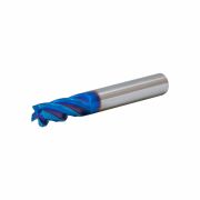 Концевая фреза с плоским торцом 20х45х100 z=4, HRC 65, Nano Blue/Rodmix